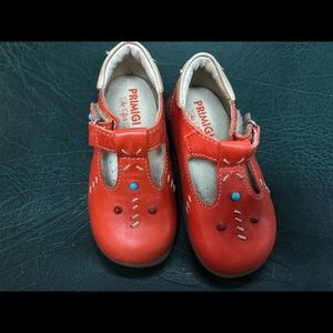 Primigi Mary Janes (sz 20) baby/infant Orange